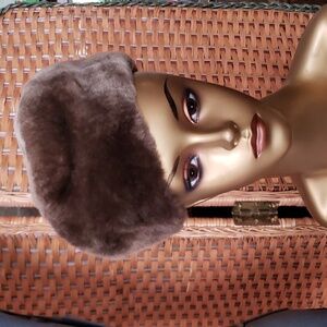 SALE Fur Pill Box Beret Hat Gus Mayer Co LTD Vintage
